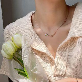 Alloy Daisy Choker Gold - One Size