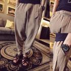 Tie-waist Baggy Pants