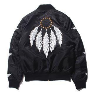 Couple Matching Zip-up Bomber Jacket