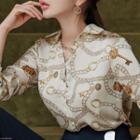 Patterned Silky Shirt