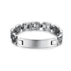Simple Classic Geometric Rectangular 316l Stainless Steel Bracelet Silver - One Size
