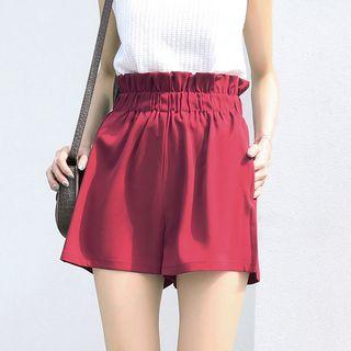 High-waist Wide Shorts