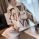 Patterned Jacket Caramel - One Size