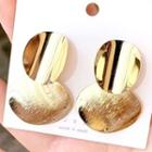 Metal Disc Drop Earring 1 Pair - As Shown In Figure - One Size