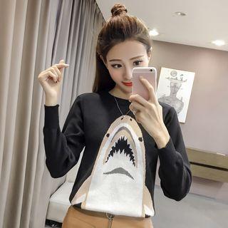 Shark Print Sweater