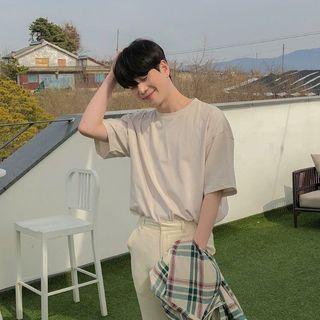 Plain T-shirt In 20 Colors