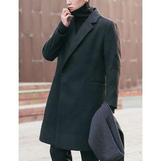 Snap-button Wrap Coat