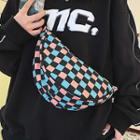 Checkerboard Zip Crossbody Bag