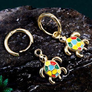 Turtle Glaze Alloy Dangle Earring