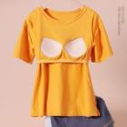 Elbow-sleeve Padded T-shirt / Lounge Shorts / Cropped Lounge Pants / Set