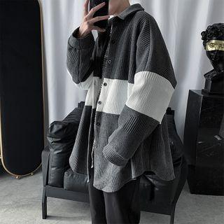 Two-tone Knit Shirt