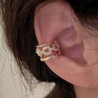 Chained Rhinestone Alloy Cuff Earring