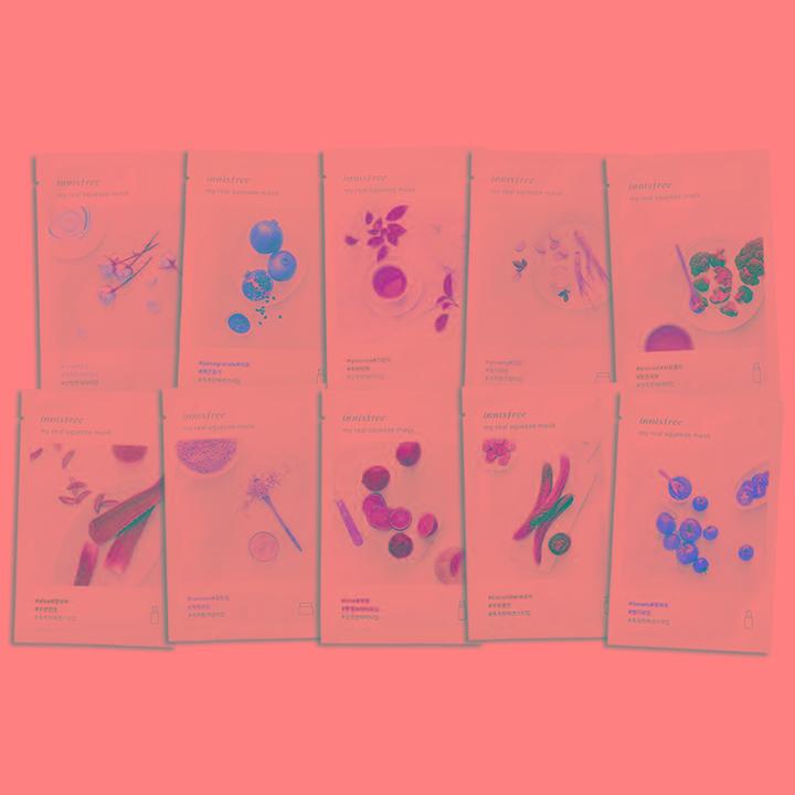 Innisfree - My Real Squeeze Variety Mask Set 10 Pcs