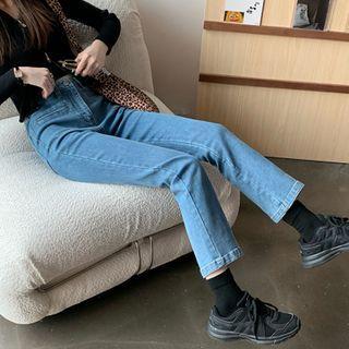 Bell Bottom Cropped Jeans