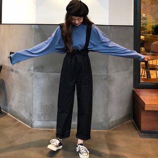 Straight Fit Suspender Pants