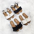 Frilled Flat Sandals / Frilled Slide Sandals
