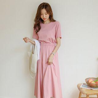 Flared Maxi T-shirt Dress
