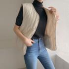 Fleece Reversible Quilted Vest