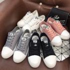 Two-tone Print Sneakers