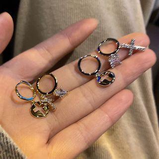 Asymmetrical Crisscross Drop Earring
