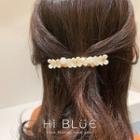 Faux Pearl & Gemstone Hair Clip