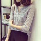 V-veck 3/4-sleeve Shirt
