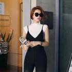 Spaghetti-strap V-neck Top