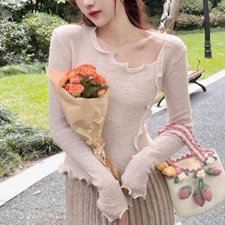 Asymmetrical Knit Top / Skirt / Set