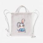 Rabbit-print Tote Bag