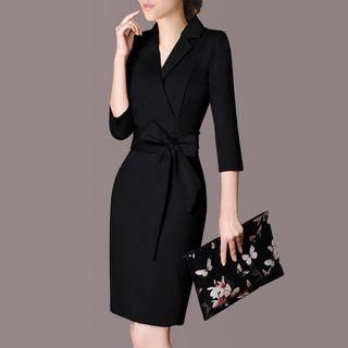 Bow Accent Sheath Dress