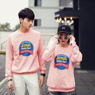 Print Matching Couple Sweatshirt