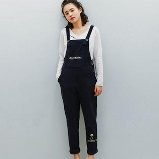 Letter Capri Dungaree