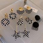Acrylic Checkerboard Earrings