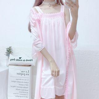 3/4-sleeve Crochet Trim Jacket