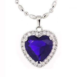 Crystal Heart Pendant Necklace