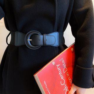 Elastic Waist Belt Black - One Size