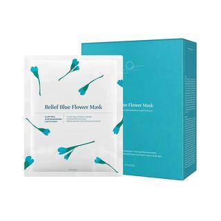 Hyggee - Relief Blue Flower Mask Set 35ml X 10 Pcs