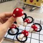 Fabric Mushroom Hair Tie 1 Pc - As Shown In Figure - One Size
