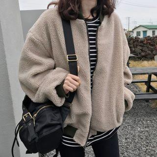 Fleece Zip Jacket Green - One Size