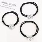 Rhinestone Clover / Butterfly / Flower Hair Tie
