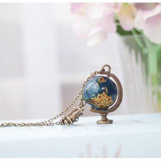 Alloy Globe Pendant Necklace