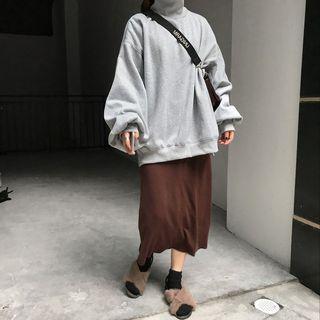 High Neck Oversized Top
