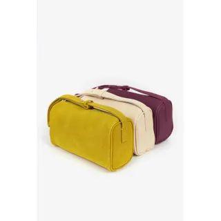 Faux-suede Zipped Shoulder Bag