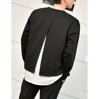 Slit-back Layered Sweatshirt