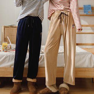 Mickey Mouse Velvet Wide-leg Pants