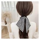Black & White Plaid Hair Tie