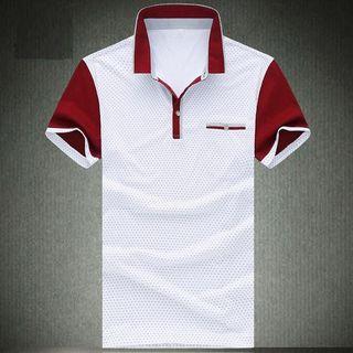 Colour Block Short-sleeve Polo