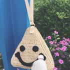 Smiley Woven Clutch