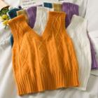Cable-knit Vest In 8 Colors