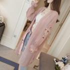 Bell-sleeve Embroidered Chiffon Jacket